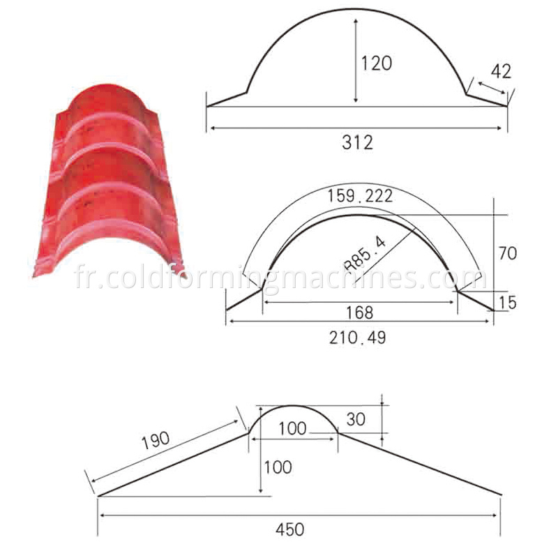 ridge cap roll forming machine 4